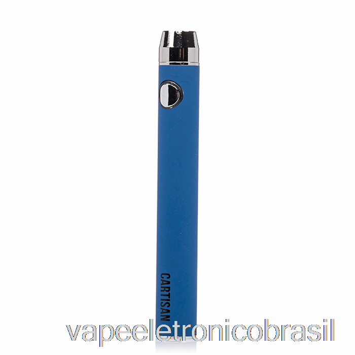 Vape Recarregável Cartisan Button Vv 900 Dual Charge 510 Bateria [micro] Azul